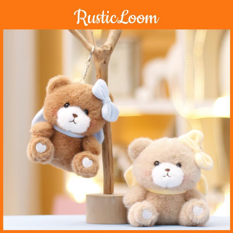 Rabbit Keychain Panda Cute Cartoon Girl Backpack Decorative Pendant Doll Plush