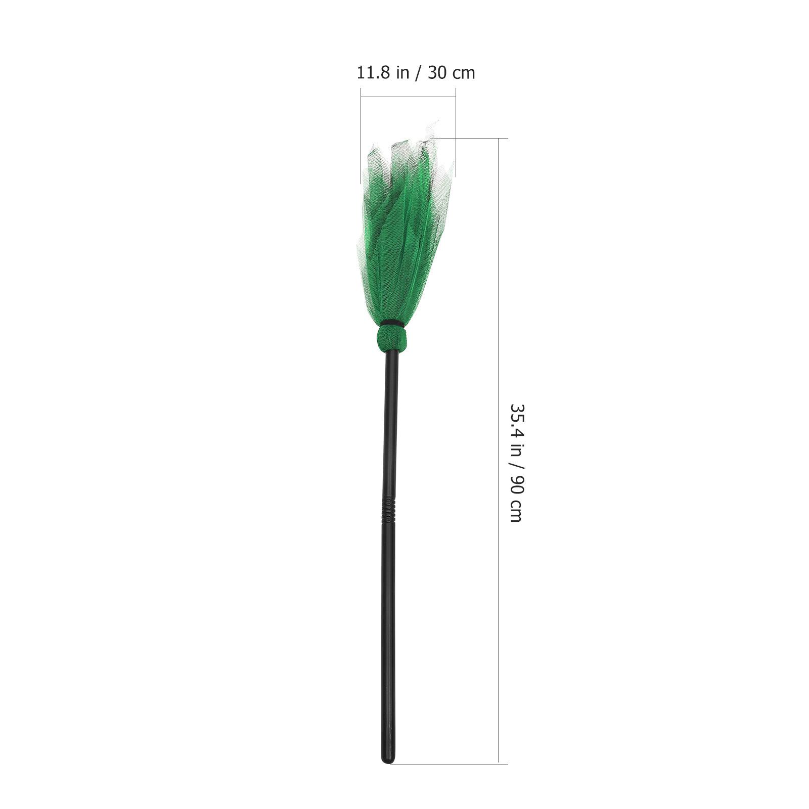 1 set 1 Set Halloween Witch Handmade Cosplay Prop For Kids Party Decoration Besom Ornament Halloween Broom Decor Party Broom