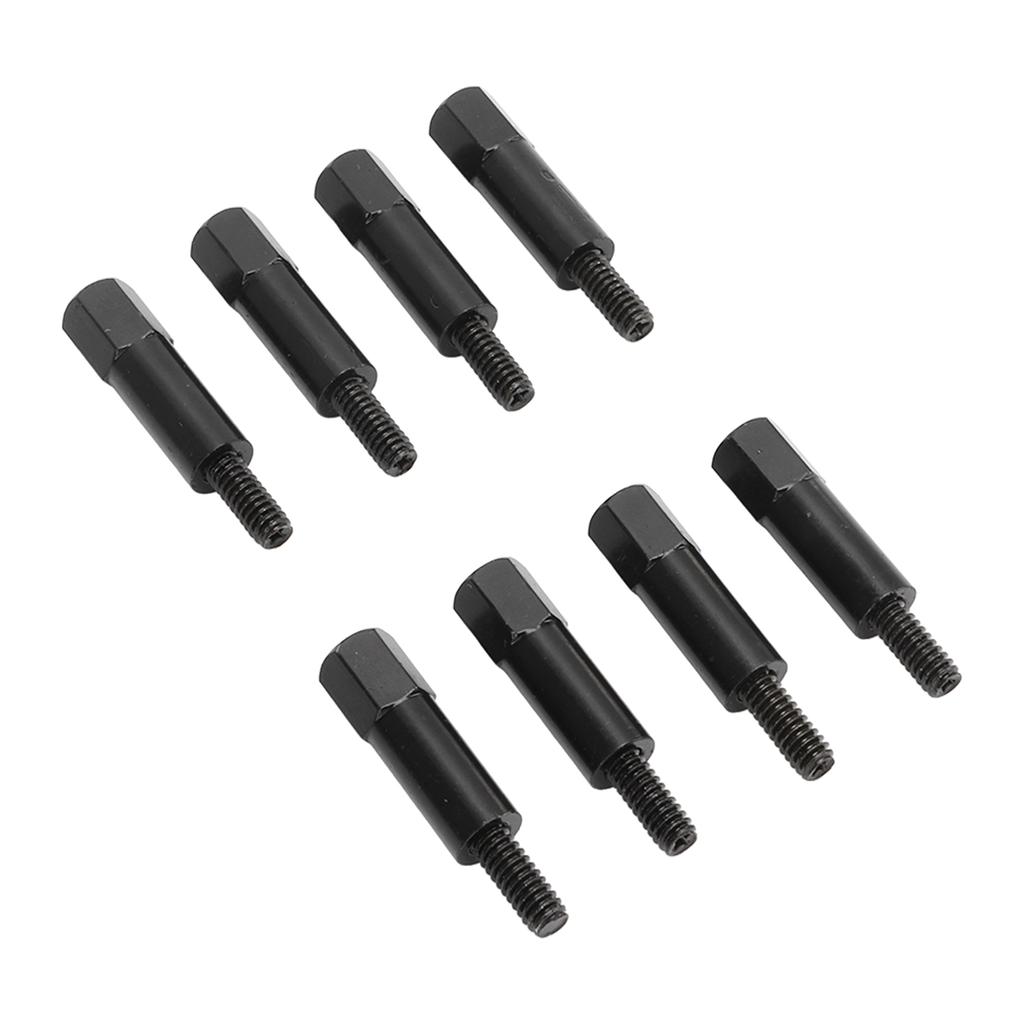 8pcs Car Valve Cover Bolt Nut Black Powder Coated Replacement for SBC Small Block 283 305 327 350 383 400 Engines