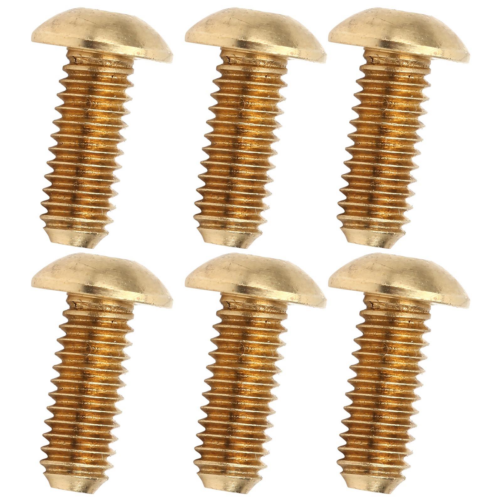 50 Pièces Vis à Douille Hexagonale Tête Demi-Ronde Cuivre Pur Accessoires Matériels Fixations