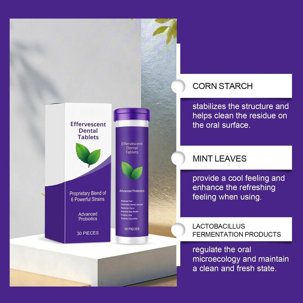 Myntsmak Tandkrämstabletter Blekande Tandvård Förbättra Dålig Andedräkt Ta Bort Rökfläckar Fräsch Mun Munhygien Fast Tandkräm