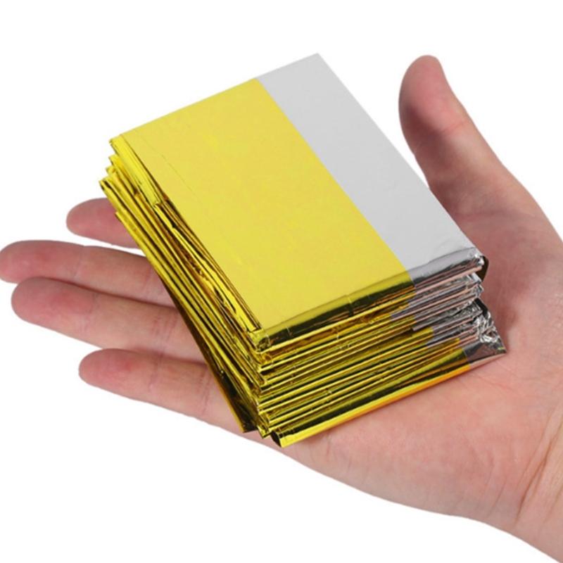 5 szt. Wodoodporny koc ratunkowy na zewnątrz, odblaskowy koc na maratony na zewnątrz i na zimną pogodę