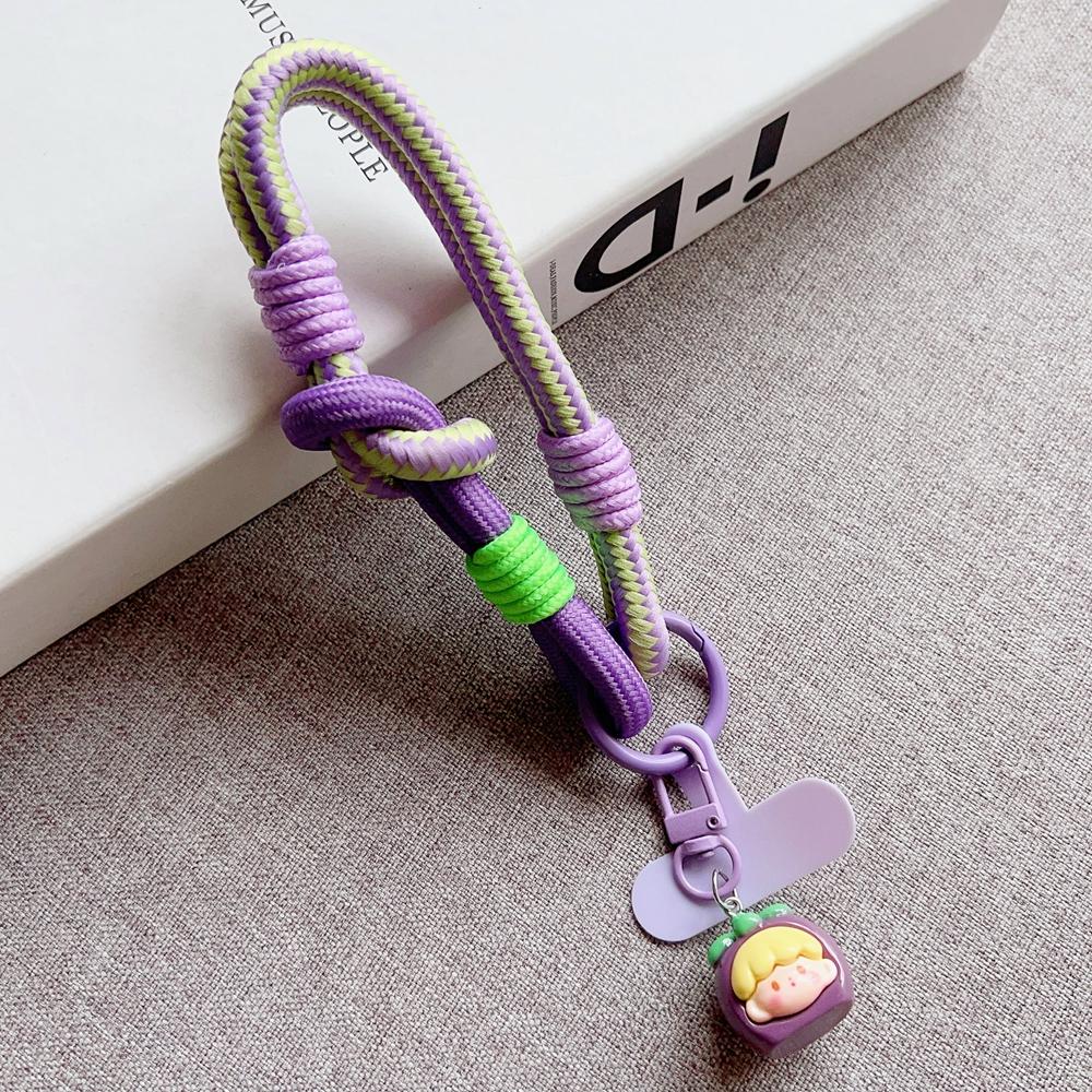 

Милий мультяшний фрукти Підвіска Ремінці для мобільного телефону Підвісний шнурок Ремінець для мобільного телефону Короткий ремінець на зап ястя Шарм Ланцюжок від втрати Ключниця Polyester / Nylon