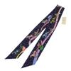 HERMES  063573S_05  scarf Navy/Marin silk Women