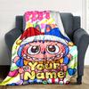 Labubu Personalized Name Blanket Multi-purpose Customizable Blanket Durable Comfort for Home Decor Office Office Chair Living Room for All Occasions