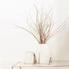 Geometric Curved Metal Vase, Desktop Decorative Ornament, Modern Stainless Steel Flower Arrangement, Room Aesthetic Decoration