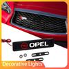 New Car Front Hood Grille Emblem LED Light Grill Decorative Lights for Opel Astra H G J Insignia Mokka Zafira Corsa C D Antara
