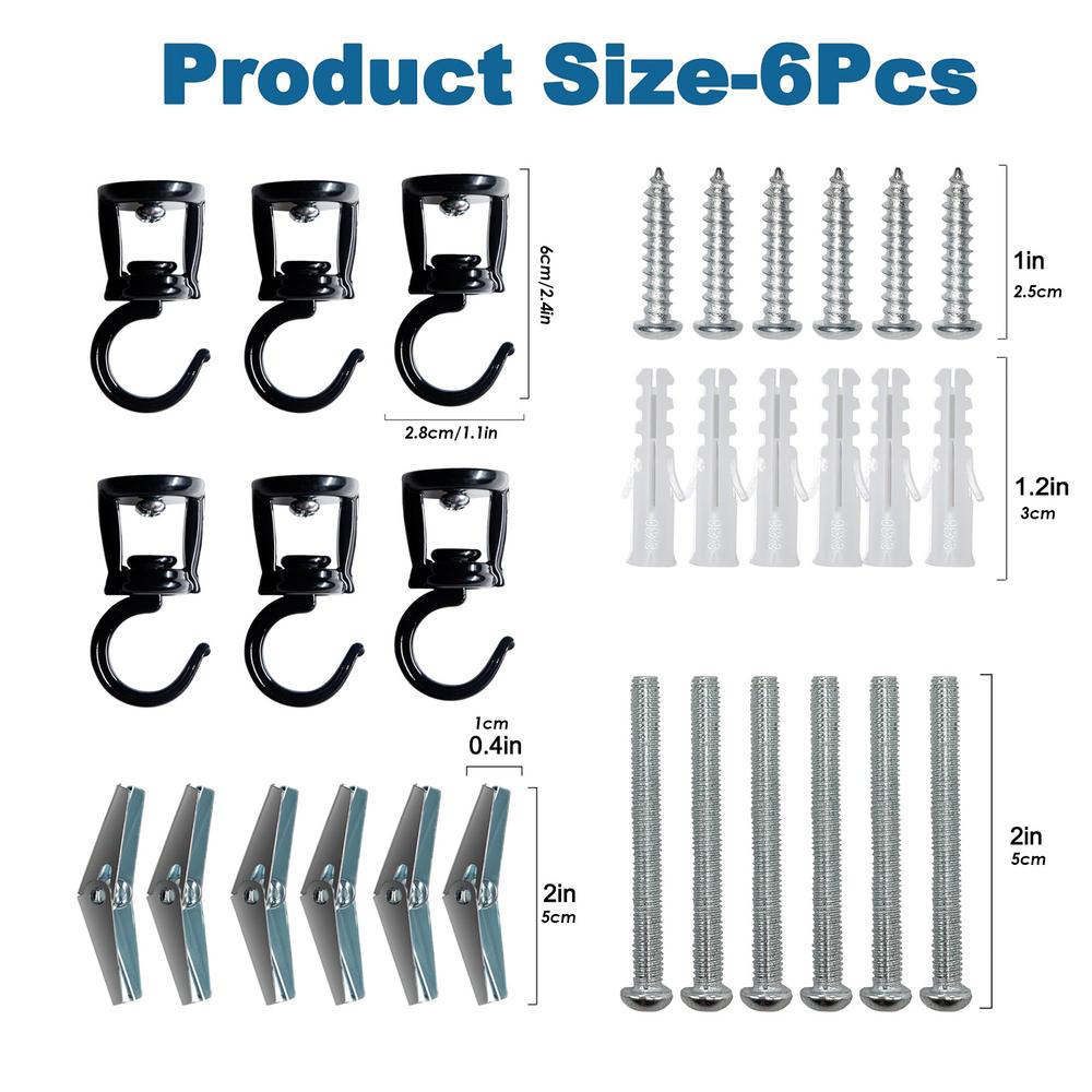 

Потолочные крючки-подвесы для растений, вращающиеся светильники, кормушка для птиц, крючки для растений, подвесы для помещений и улицы, многофункциональная организация гаража