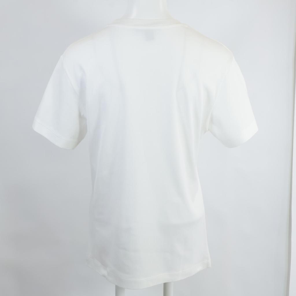 Louis Vuitton [Excellent Condition/Domestically Authorized/Made In 2014] RW242WW UOL FRTS59 Flocked LV Short Sleeve T-Shirt Tops S whiteUsed