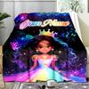 1PC Custom Name "Magical Princess Galaxy" outdooor Flannel blankets Patterns Throw Blanket All-Season Soft Gift for Couch, Bed, Camping gifts