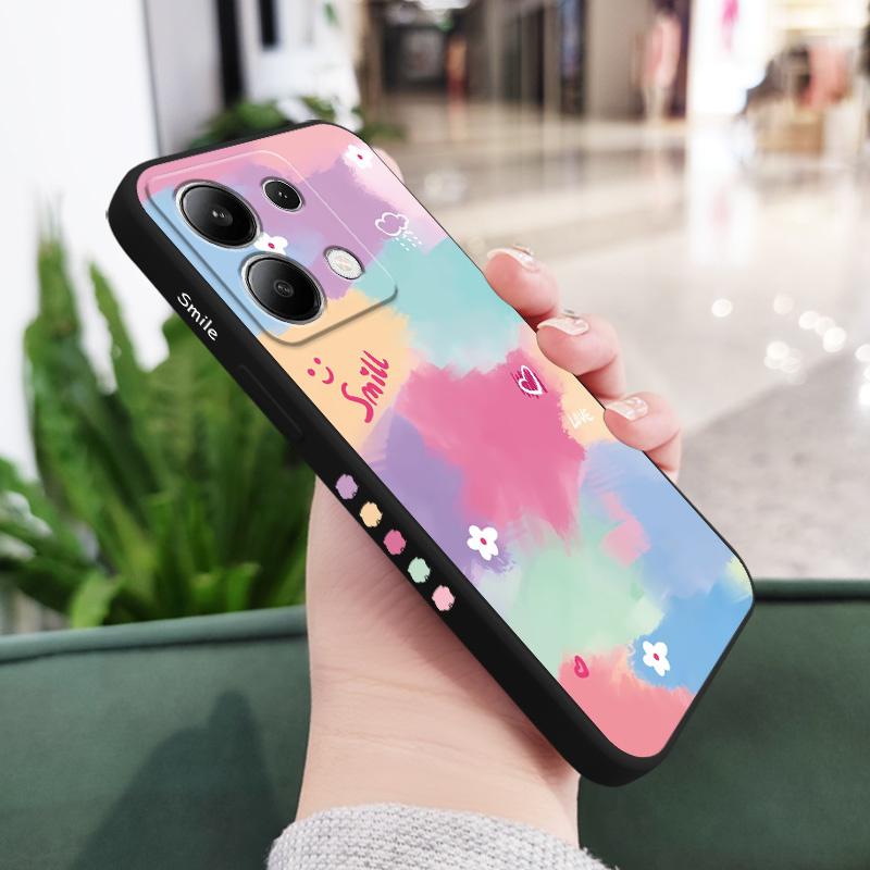 

Rainbow Flower Phone Case For Xiaomi Redmi Note 15 Pro Plus 4G 5G Silicone Cover Redmi Note 15 Pro 5G