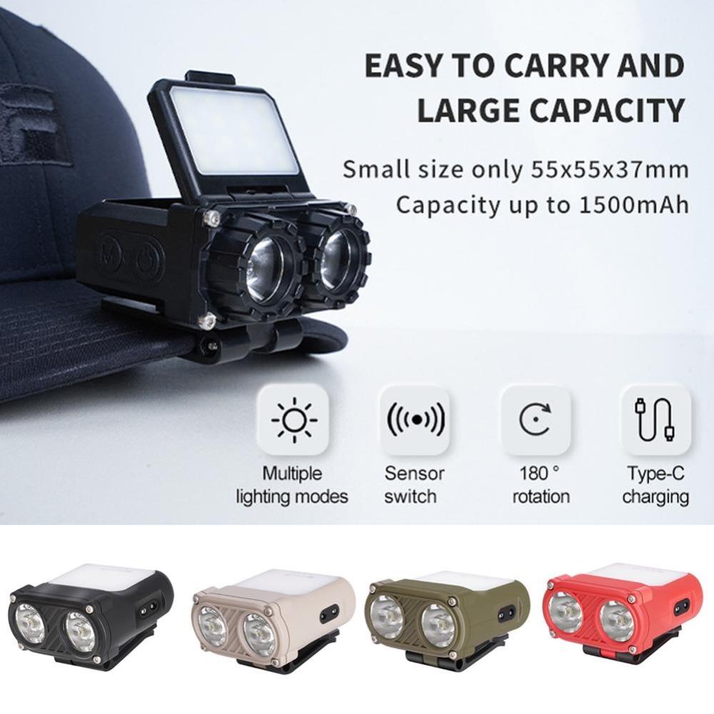 

Аккумуляторные налобные фонари Водонепроницаемые индукционные светодиодные фонари Новая лампа Cremo Cap Light Рыбалка