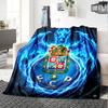 1 Stück Decke - FC Porto LOGO Aufdruck Design,Leichte Decke für Sofa,Bett - Weich & Warm,Geschenk für Alle Jahreszeiten