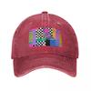 Memphis Pattern   Retro S  S Baseball Cap Horse Hat Unique Hats Rugby Hat Unisex Luxury For Women Unisexs