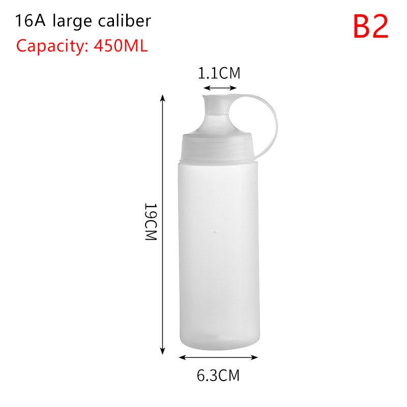 350/450/600Ml Squeeze Sauce Bottles Condiment Dispenser Large Mouth Dustproof Kitchen Seasoning Salad Sauce Olive Oil Bottle
