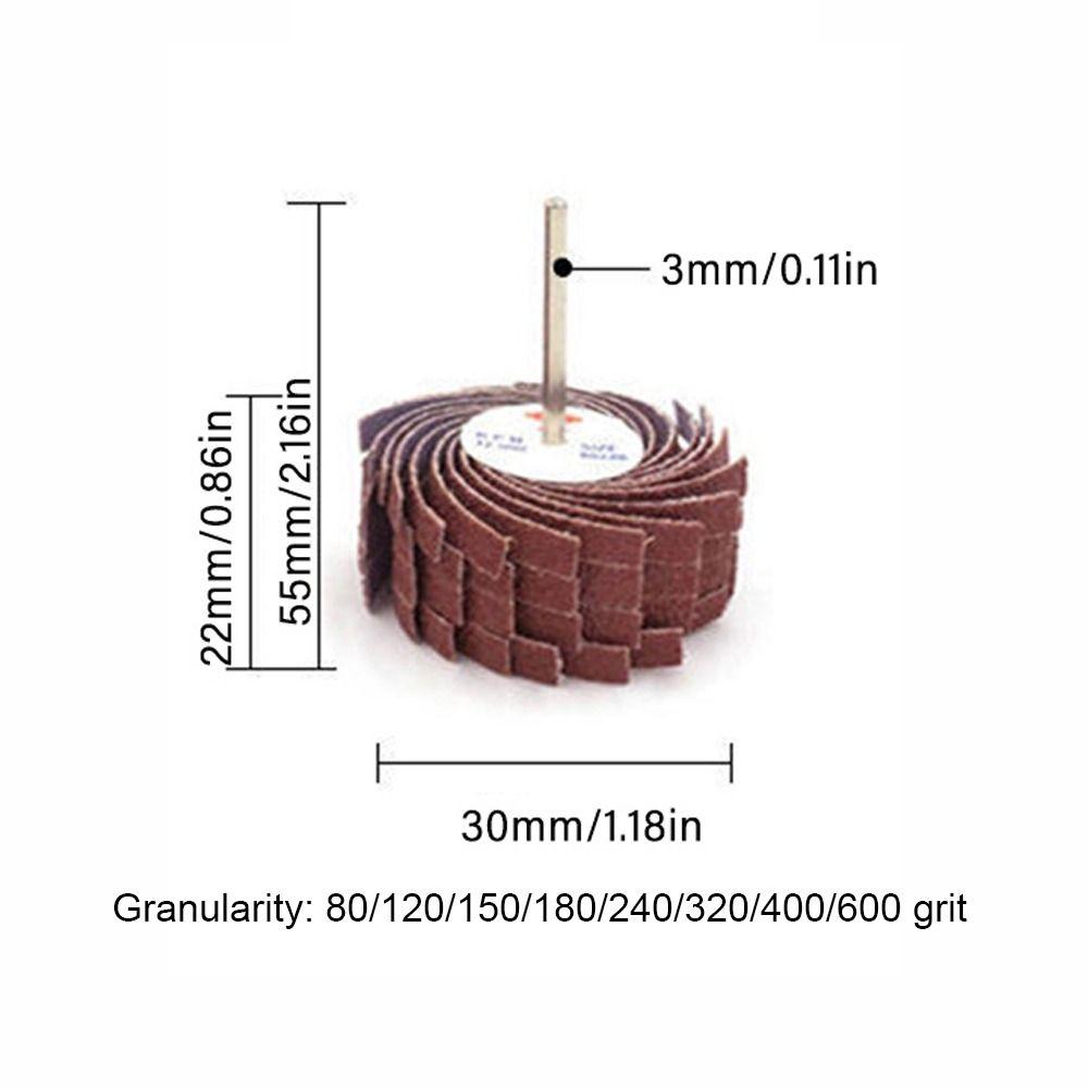 Emery Paper Sanding Cloth Wheel Burr Removal Abrasive Grinding Head Derusting Buffing Polishing