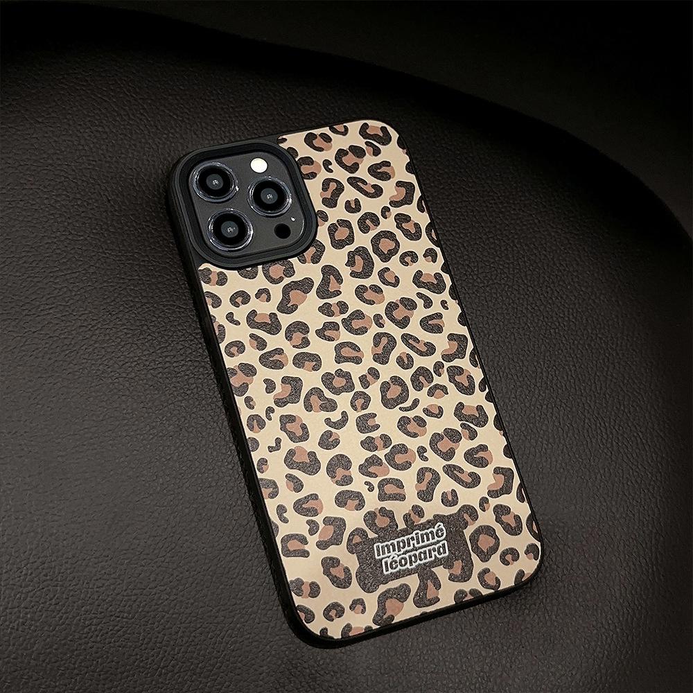 Maillard Leopard Print for Apple Phone Case for IPhone16 Autumn and Winter 17 for 14 Skin Texture 15 Promax Autumn and Winter Personality