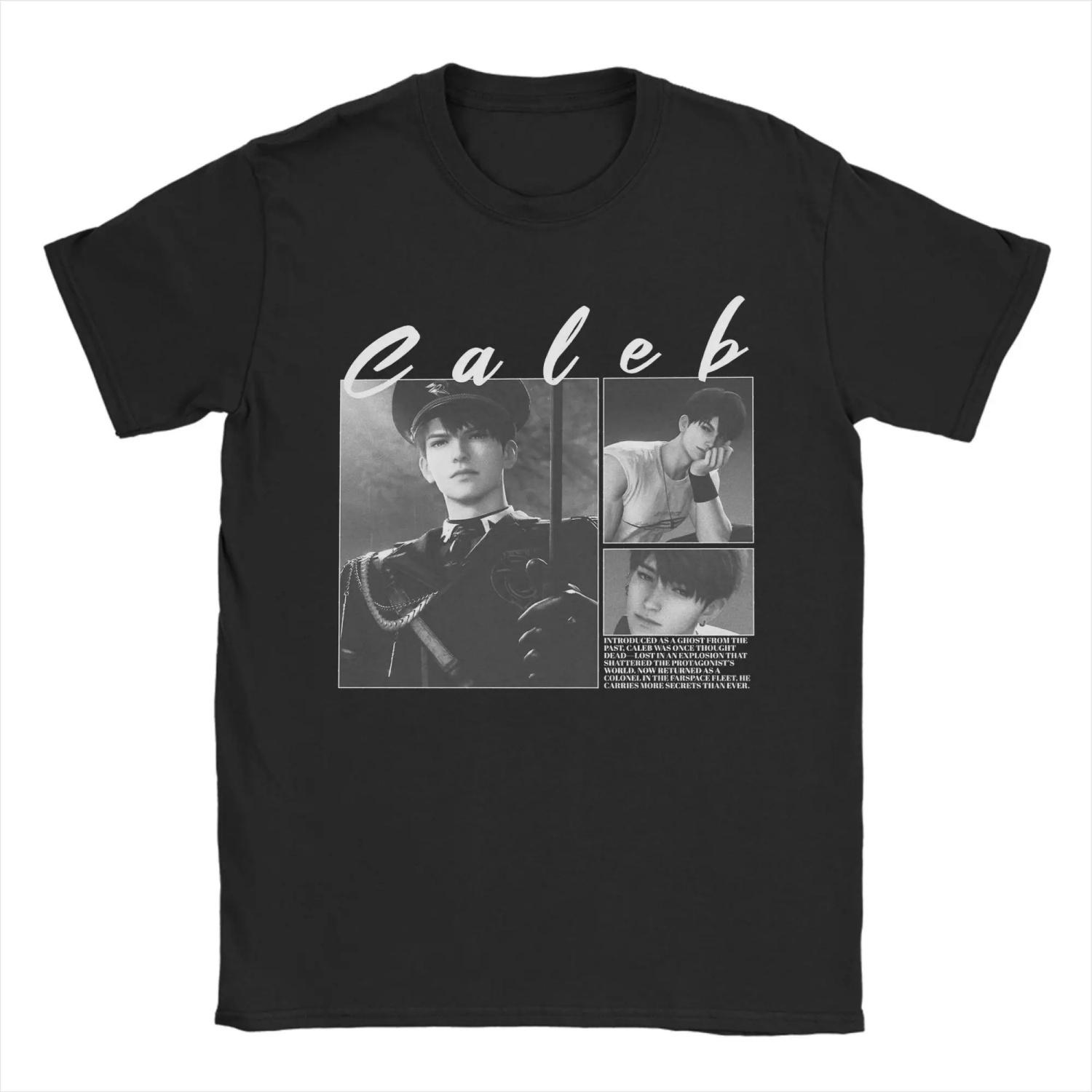 

Футболка Caleb Love And Deepspace Для Хлопковой Одежды Кавайный Мультяшный Круглый Вырез Короткий Рукав S чёрный