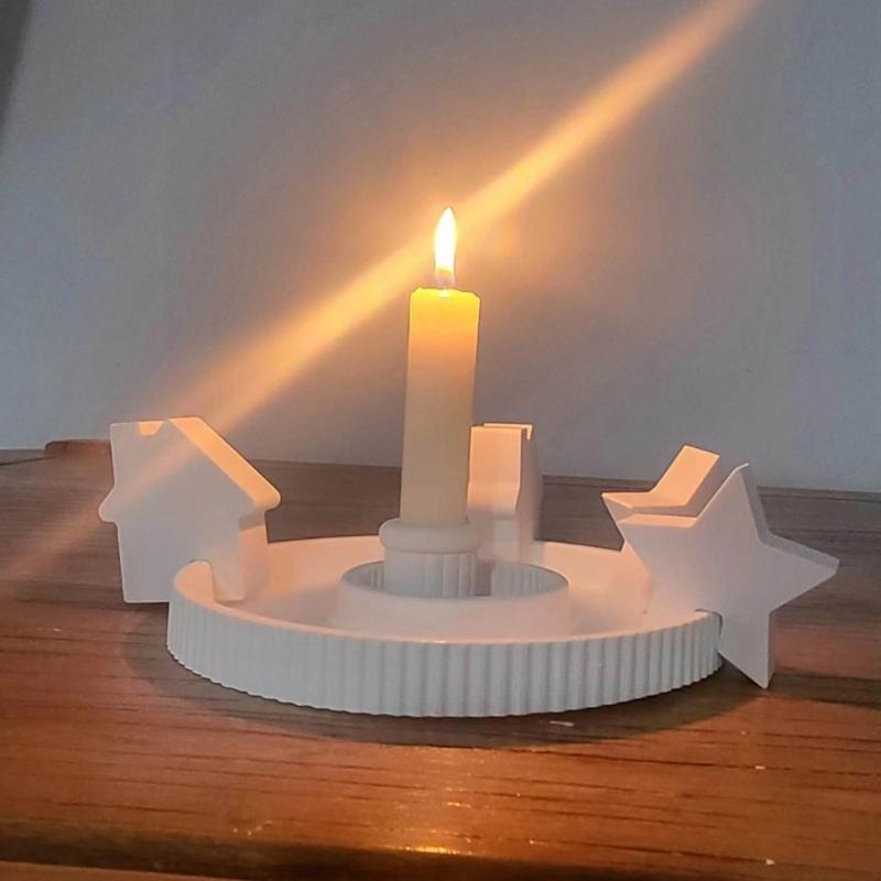 Silicone Molds House Shape Castings Molds Star House Candle Molds Handmade DIY Baking Molds Epoxy Resin Soap Molds