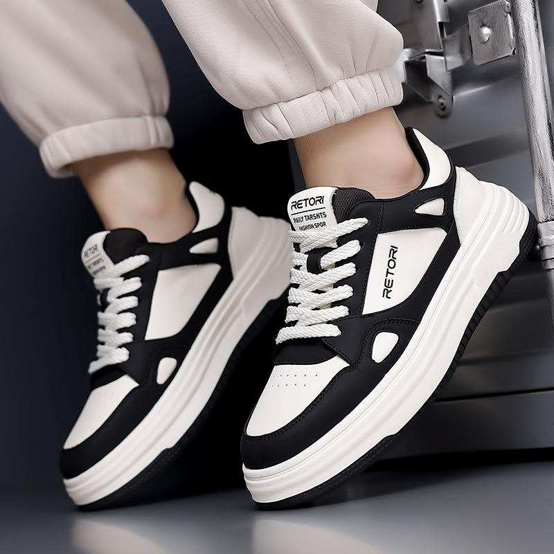 Fashion Cow Leather Men's Board Shoes New Designer Soft Sole Casual Spring Autumn Platform Sneakers for Men Fashion Sports Shoes Male