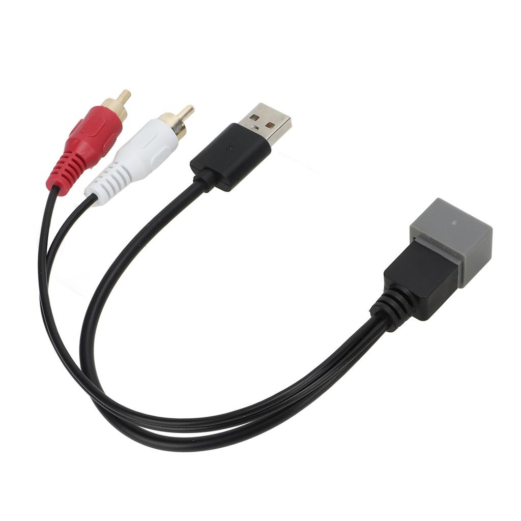 8Pin USB 2 Cinch Stecker Port Kabel Adapter Video Audio Kabel Stecker Ersatz für Nissan Cube 2011‑2012