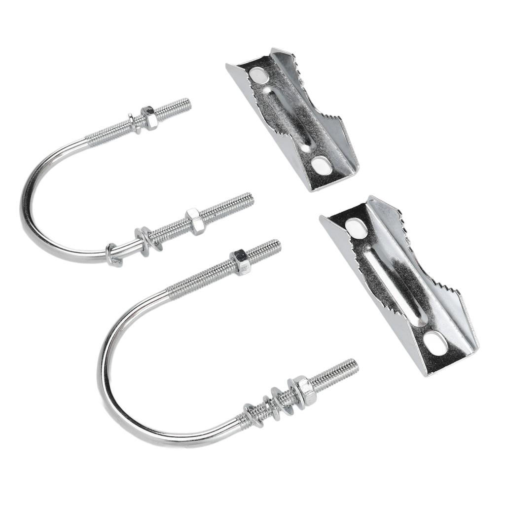 Doppelantennenmast-Klemmsatz Eisen V-Backenblock mit U-Bolzen Mast-zu-Mast-Montagehalterungssatz für