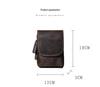 Retro Mini Leather Crossbody Bag - Men's Chest & Waist Phone Bag, Top Layer Cowhide