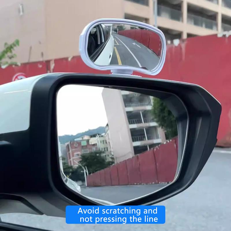 1 шт. Дзеркало заднього виду автомобіля, допоміжне дзеркало заднього виду, ширококутні бічні дзеркала заднього виду, дзеркало заднього виду для маневрування, 360° регульоване, автомобільні аксесуари