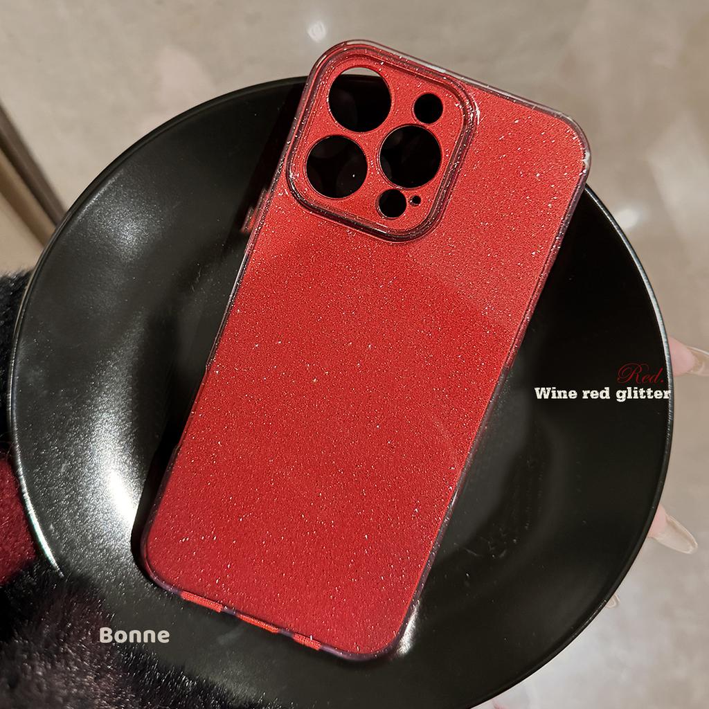 Double-layer glitter 17 iPhone 16 phone case 15pro max simple iphone13 soft 14pro full cover 11 compatible