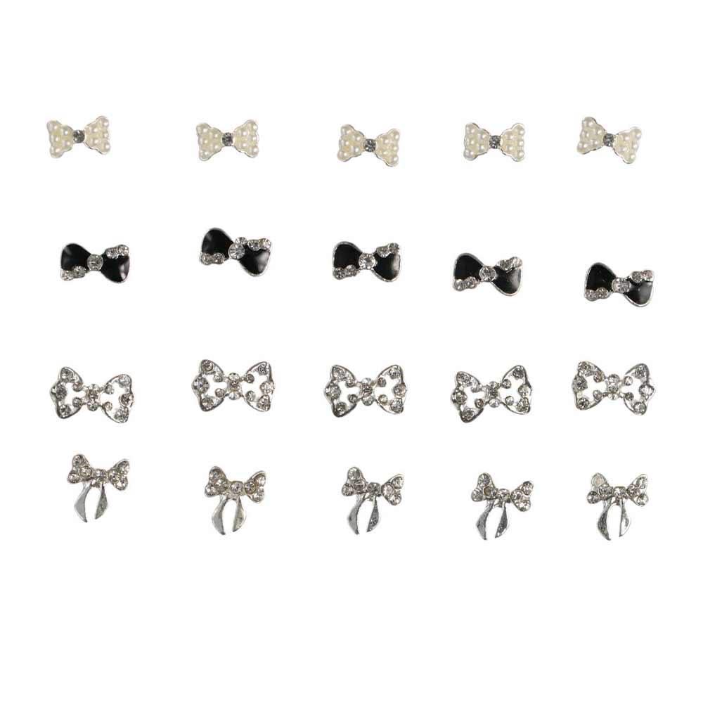 Super Flash Bowknots  DIY Nail Art Decorations Bow Nail Rhinestones Crystal Nail Jewelry