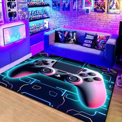 3D Game Console Carpet, Video Game Controller, e-Sports Room Decoration Floor Mat, Cool Living Room Rug, Home Decoration