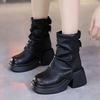 Mid-calf, Thick-heeled and High-heeled Women's Boots Are Versatile Shoes