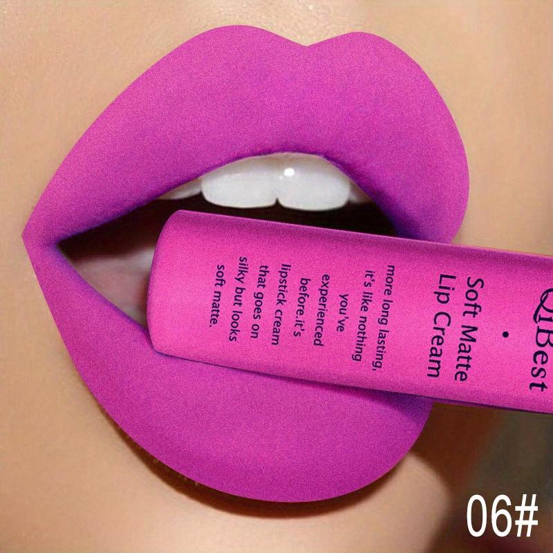 Long Lasting Liquid Lipstick in A Waterproof Matte End, Featuring A Dark Red Black, Perfect for Women'S Makeup, Including Lip Gloss and Lip Tint
