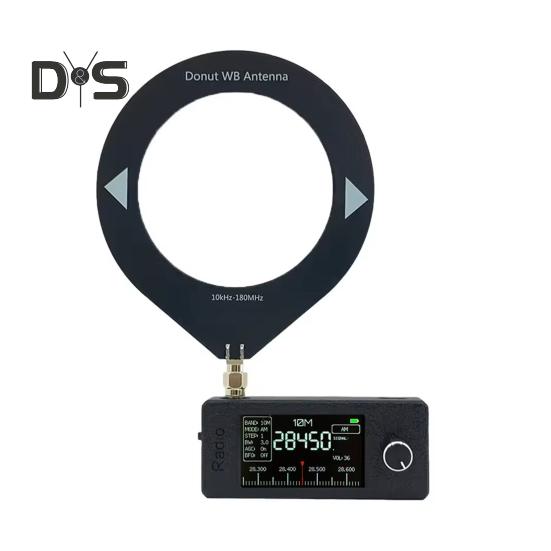 0,5–108 MHz tragbares Mini-Radio, wiederaufladbar, Taschenformat, 1,9-Zoll-IPS-Bildschirm, Allband-Radioempfänger, HF/SW/MW/VHF-Radio