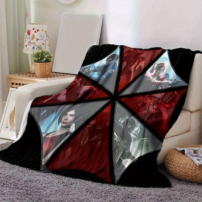 

1pc Resident Evil Theme Blanket Cute Home Decor Gift, Soft, Living Room, Travel, Camping, Car Blankets 80x120cm