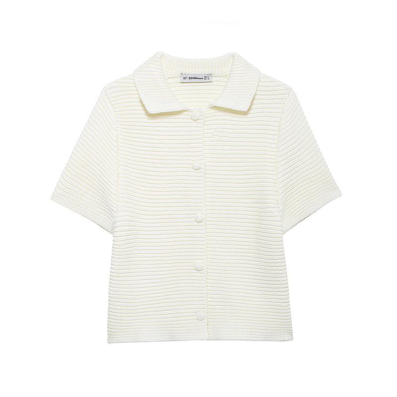 

2024 Sweet Style Women s Chunky Knit Short Sleeve Cardigan Sweater Medium