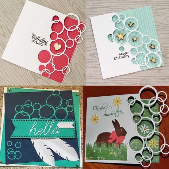 

DIY Scrapbooking Po Album Paper Card Cutting Dies Stencils Circle Cutter