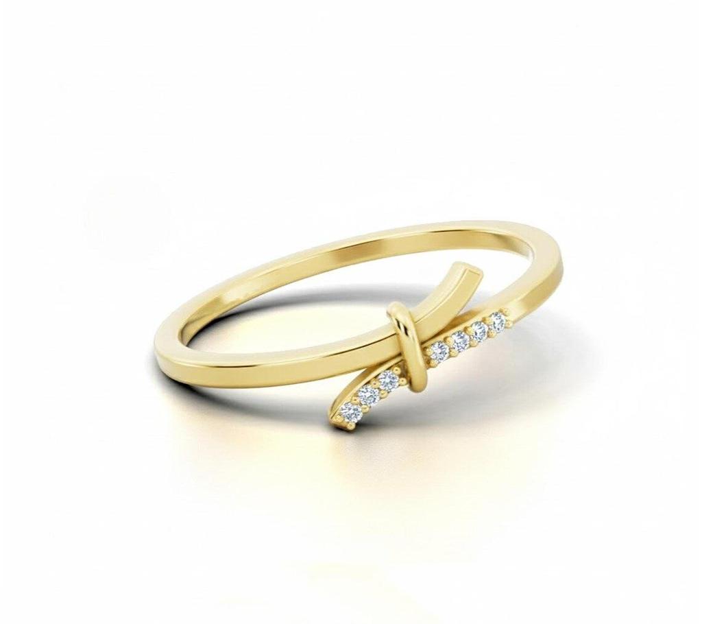Silver Art Design Personalized S925 Sterling Silver Ring with Rhinestones - Versatile Women's Fashionable Tail Ring