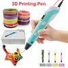 NEW DIY 3D Pen Set 3d Print Pen With PLA Filament Children Creative Educational Toy Christmas Birthday Gift For Child