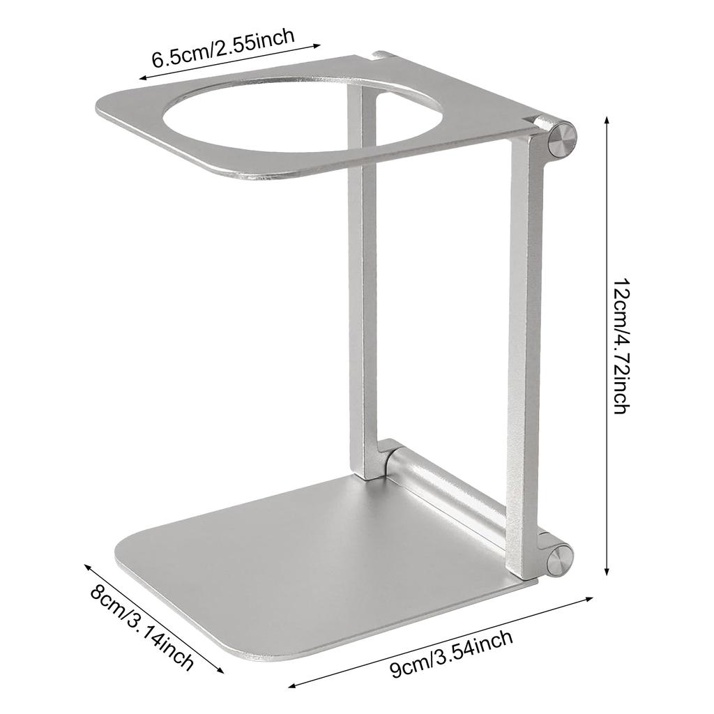 Foldable Coffee Machine Stand Aluminum Alloy Adjustable Height Drip Metal Espresso Maker Holder for Home Office Travel Portable