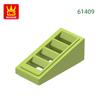 Non-Toxic 331Pcs/Lot 61409 Slope 18 2X1X2/3 With 4 Slots Block Moc Color Accessories Compatible With Brick Diy Children Toy Assembly