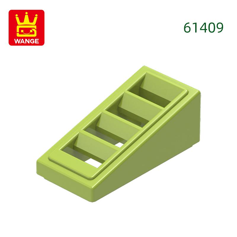 Non-Toxic 331Pcs/Lot 61409 Slope 18 2X1X2/3 With 4 Slots Block Moc Color Accessories Compatible With Brick Diy Children Toy Assembly