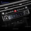 Real Soft Carbon Fiber Sticker Car Central Control AC CD Frame For Hyundai Tucson NX4 2024-2025 LHD RHD Interior Accessories