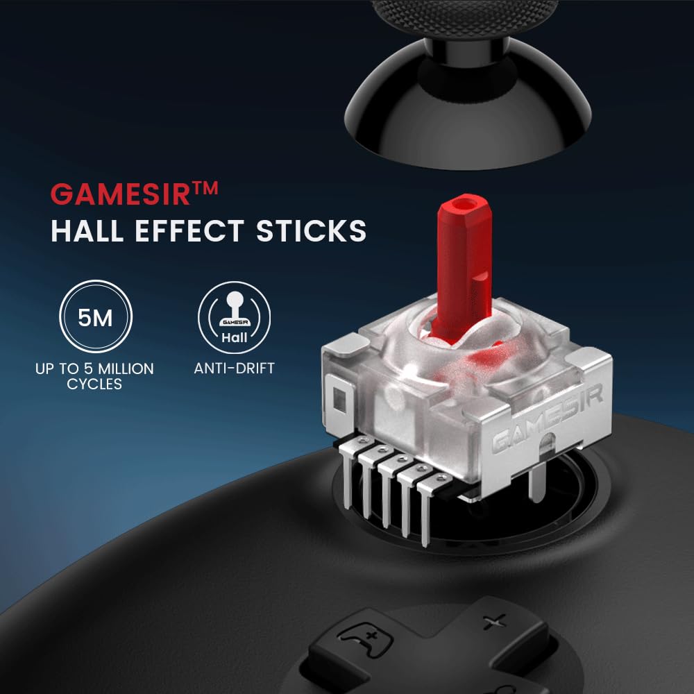 GameSir G7 HE Wired Game Controller for Xbox Series Xbox and Windows PC Controller Gamepad with Hall Effect Sticks XS, One, 10/11, (Black)