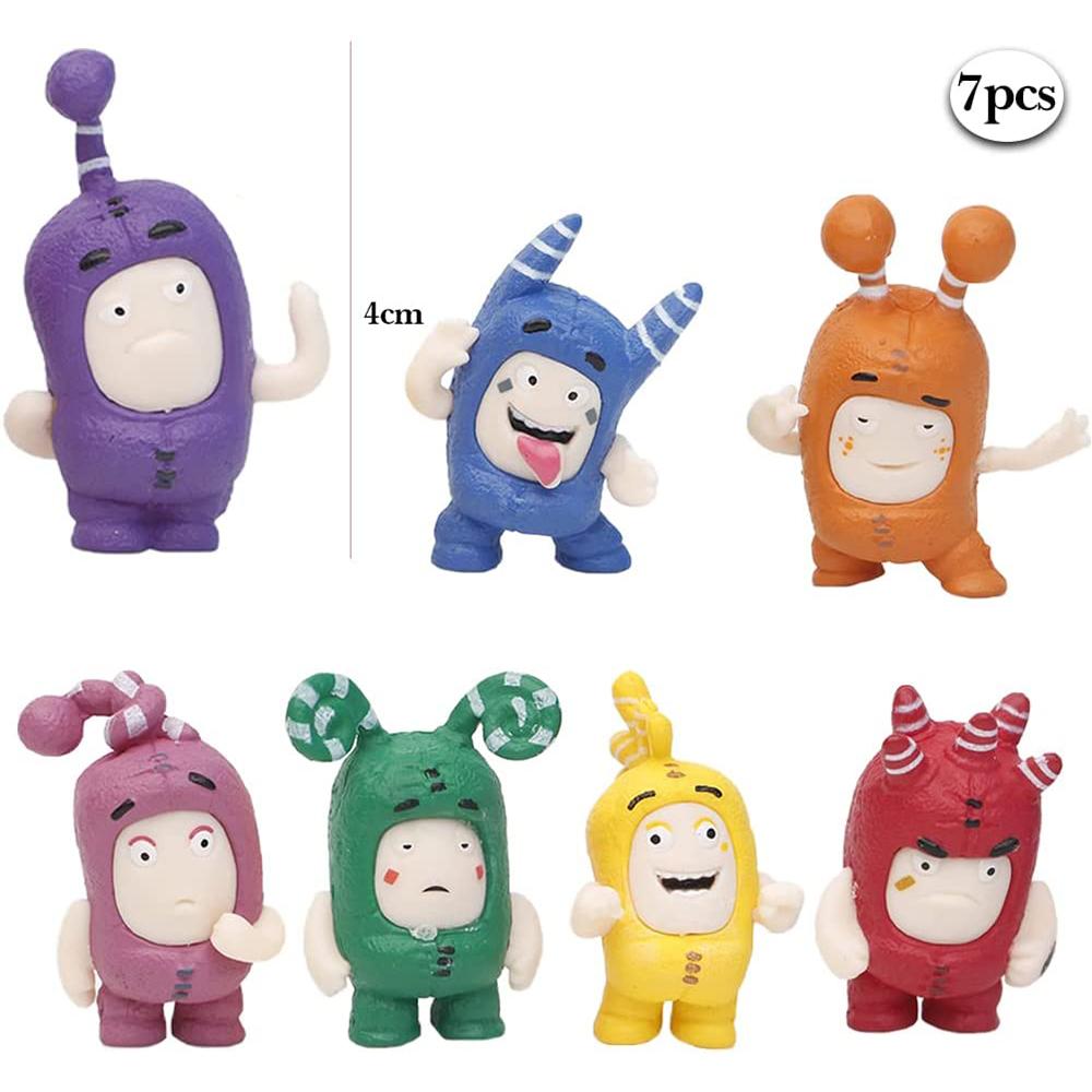 7 pcs Cartoon Mini Figure Set Birthday Party Action Figures Cake Toppers for Kid