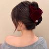 Velvet Bow Hair Clip: Elegant, Versatile, Korean-Inspired Autumn/Winter Accessory for Women