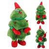 Electric Christmas Tree Plush Toy 8 Songs Continuous Play Glowing Swinging Singing Dancing Cute Elec
