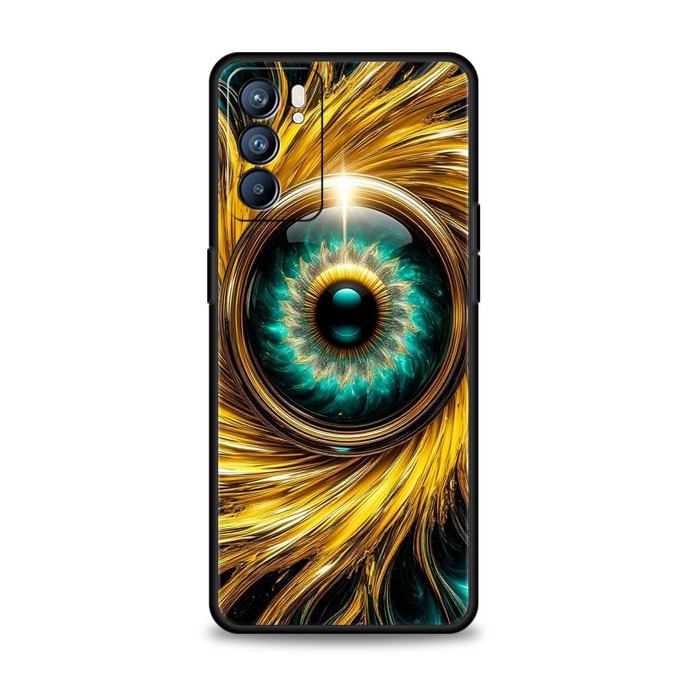 Fashion Eyelashes Eyes Phone Case For Oppo Reno 13 12 11 10 7 F Find X5 X6 A98 A80 A79 A78 A57 A54 A31 A17 Pro 5G Soft TPU Cover