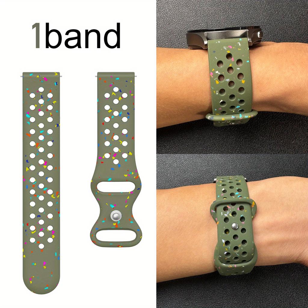 20/22mm Kleurrijk Siliconen Band met Vlindergesp in Achtvorm voor Huawei Watch GT5/Watch7, Ademend Zweetbestendig