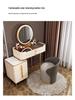 Same Day Delivery Luxurious Bedroom Vanity Stool: Solid Wood Swivel Makeup Chair with Backrest